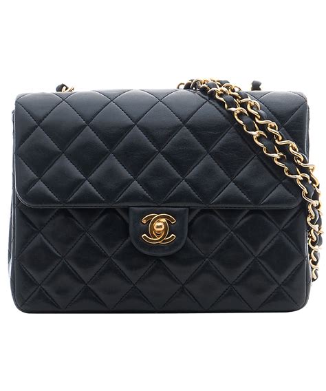 chanel black quilted leather shoulder bag|black chanel leather shoulder bag.